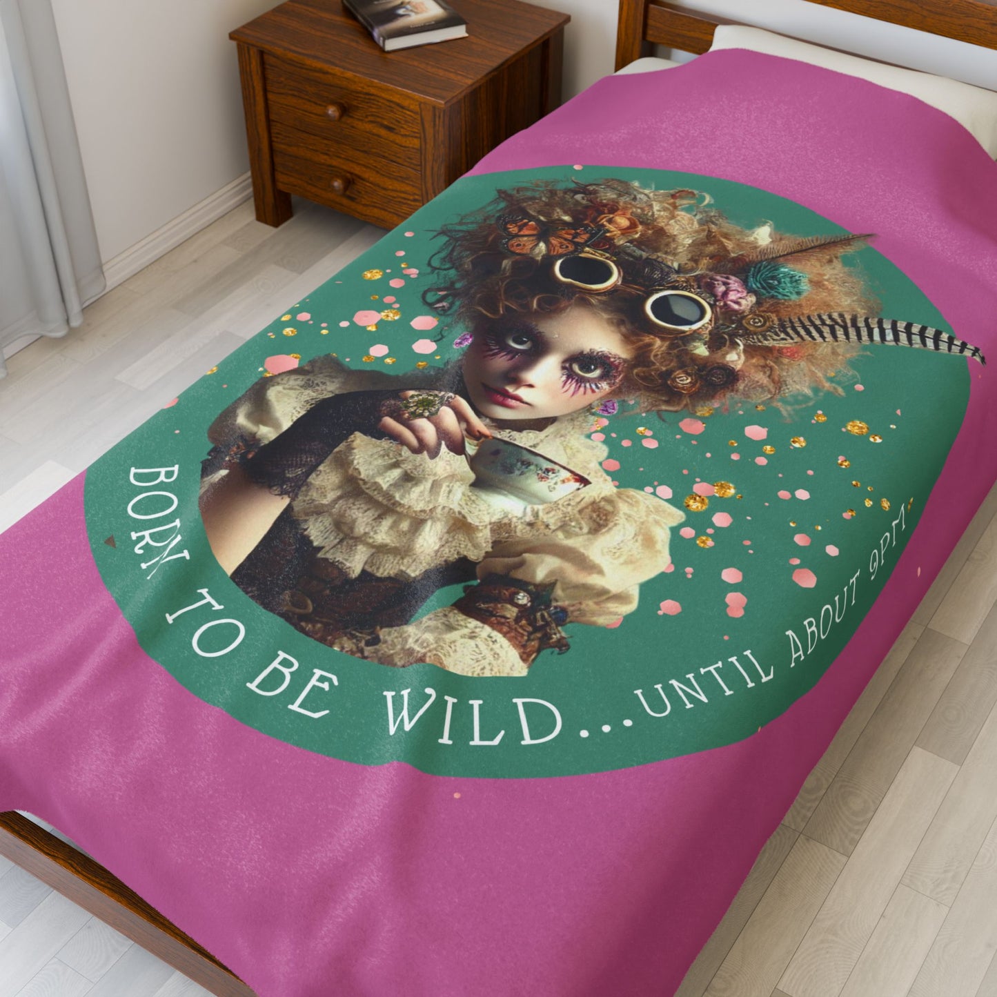 BORN TO BE WILD - Plush Throw