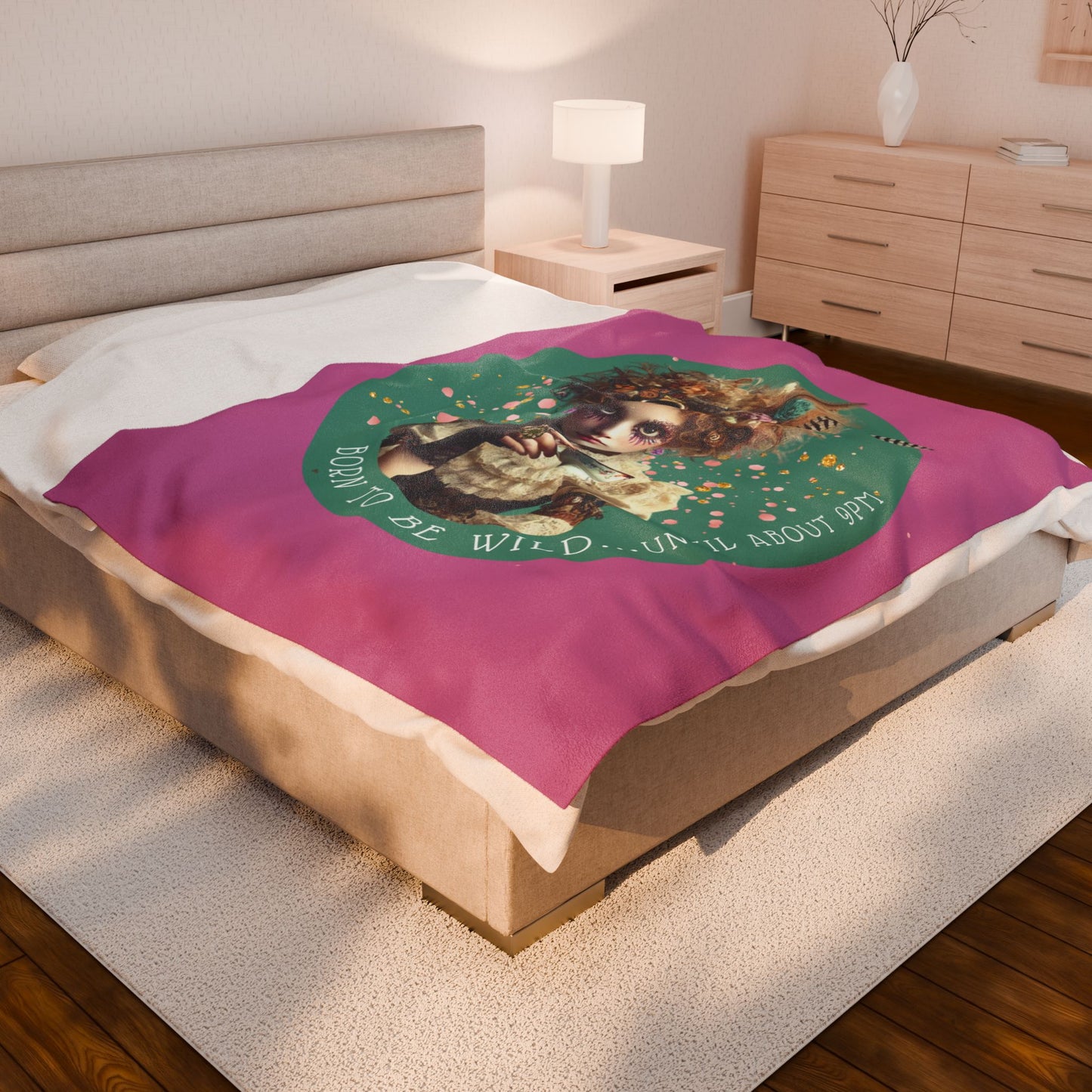 BORN TO BE WILD - Plush Throw