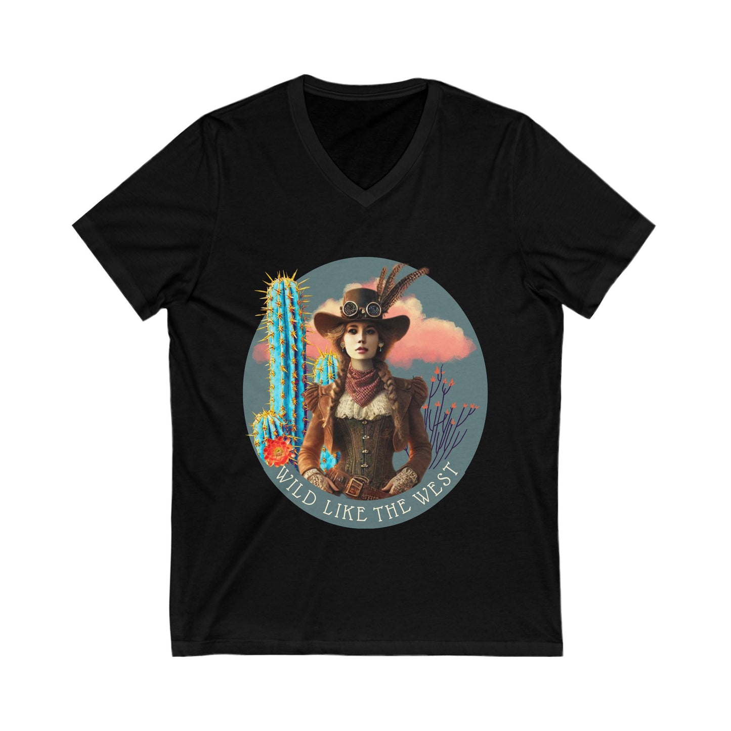 WILD LIKE THE WEST - V-Neck Tee
