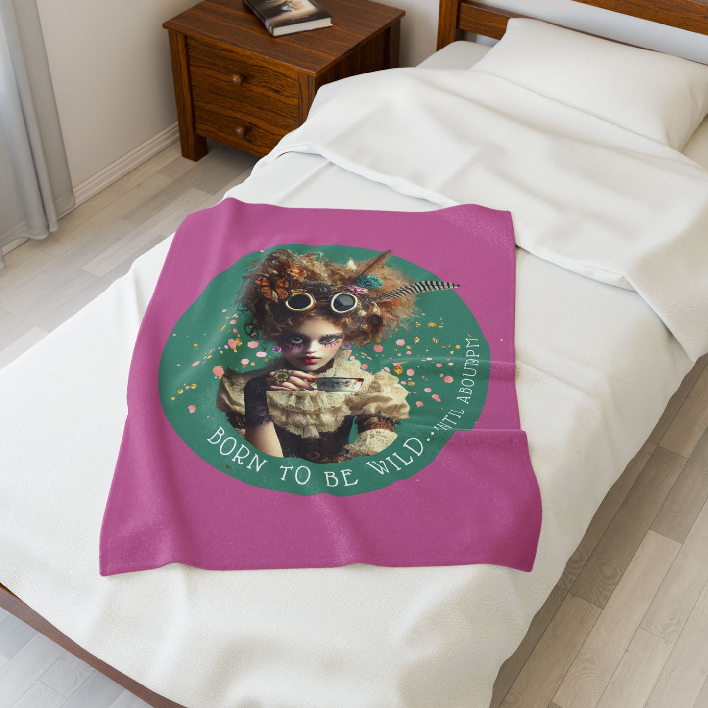 BORN TO BE WILD - Plush Throw