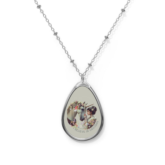 I BELIEVE IN UNICORNS - Pendant with Chain