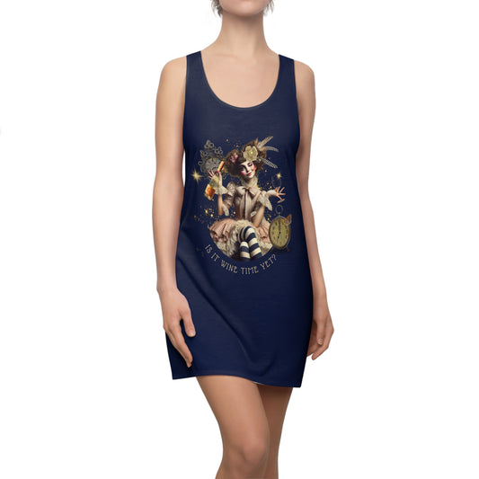 IS IT WINE TIME YET? - Racer Back Tank Dress