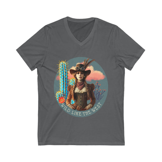 WILD LIKE THE WEST - V-Neck Tee